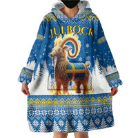 Sweden Christmas Wearable Blanket Hoodie Julbock Yule Goat LT19