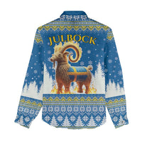 Sweden Christmas Women Casual Shirt Julbock Yule Goat LT19
