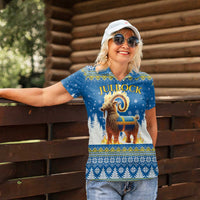 Sweden Christmas Women Polo Shirt Julbock Yule Goat LT19