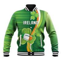 Ireland Rugby Custom Baseball Jacket Irish Shamrock Champions