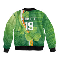 Ireland Rugby Custom Bomber Jacket Irish Shamrock Champions