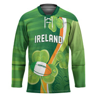 Ireland Rugby Custom Hockey Jersey Irish Shamrock Champions