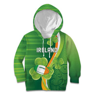 Ireland Rugby Custom Kid Hoodie Irish Shamrock Champions