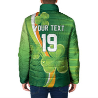 Ireland Rugby Custom Padded Jacket Irish Shamrock Champions