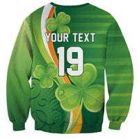 Ireland Rugby Custom Sweatshirt Irish Shamrock Champions