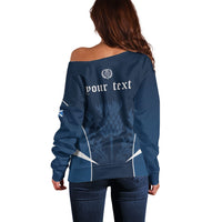 Scotland Rugby Personalized Off Shoulder Sweater Scottish Thistle Champions