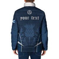 Scotland Rugby Personalized Padded Jacket Scottish Thistle Champions