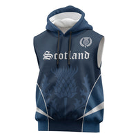 Scotland Rugby Personalized Sleeveless Hoodie Scottish Thistle Champions
