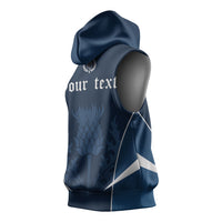 Scotland Rugby Personalized Sleeveless Hoodie Scottish Thistle Champions