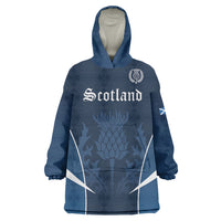 Scotland Rugby Personalized Wearable Blanket Hoodie Scottish Thistle Champions