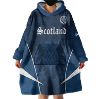 Scotland Rugby Personalized Wearable Blanket Hoodie Scottish Thistle Champions
