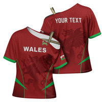 Wales Rugby Personalized Cross Shoulder Shirt Welsh Red Dragon Champions