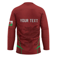Wales Rugby Personalized Hockey Jersey Welsh Red Dragon Champions