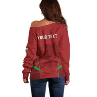 Wales Rugby Personalized Off Shoulder Sweater Welsh Red Dragon Champions