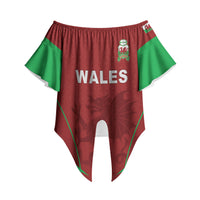 Wales Rugby Personalized Off Shoulder Wrap Waist Top Welsh Red Dragon Champions