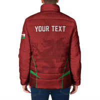 Wales Rugby Personalized Padded Jacket Welsh Red Dragon Champions