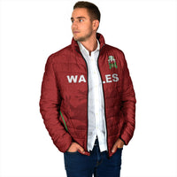 Wales Rugby Personalized Padded Jacket Welsh Red Dragon Champions