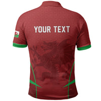 Wales Rugby Personalized Polo Shirt Welsh Red Dragon Champions