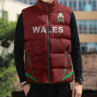 Wales Rugby Personalized Sleeveless Puffer Jacket Welsh Red Dragon Champions
