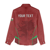 Wales Rugby Personalized Women Casual Shirt Welsh Red Dragon Champions
