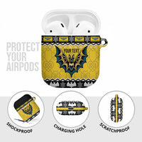 Personalized Brecknockshire Wales Christmas AirPods Case Welsh Celtic Bat Design - Wonder Print Shop