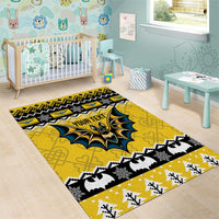 Personalized Brecknockshire Wales Christmas Area Rug Welsh Celtic Bat Design - Wonder Print Shop