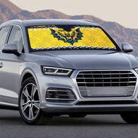 Personalized Brecknockshire Wales Christmas Auto Sun Shade Welsh Celtic Bat Design - Wonder Print Shop