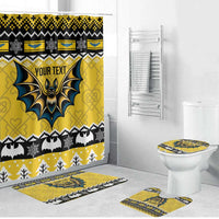 Personalized Brecknockshire Wales Christmas Bathroom Set Welsh Celtic Bat Design - Wonder Print Shop