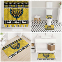 Personalized Brecknockshire Wales Christmas Bathroom Set Welsh Celtic Bat Design - Wonder Print Shop