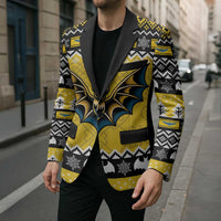 Personalized Brecknockshire Wales Christmas Blazer Welsh Celtic Bat Design - Wonder Print Shop