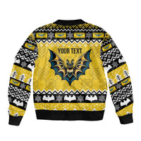 Personalized Brecknockshire Wales Christmas Bomber Jacket Welsh Celtic Bat Design - Wonder Print Shop