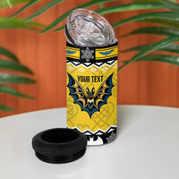 Personalized Brecknockshire Wales Christmas 4 in 1 Can Cooler Tumbler Welsh Celtic Bat Design - Wonder Print Shop
