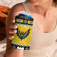 Personalized Brecknockshire Wales Christmas 4 in 1 Can Cooler Tumbler Welsh Celtic Bat Design - Wonder Print Shop