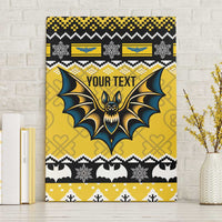 Personalized Brecknockshire Wales Christmas Canvas Wall Art Welsh Celtic Bat Design - Wonder Print Shop