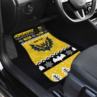Personalized Brecknockshire Wales Christmas Car Mats Welsh Celtic Bat Design - Wonder Print Shop