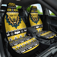 Personalized Brecknockshire Wales Christmas Car Seat Cover Welsh Celtic Bat Design - Wonder Print Shop