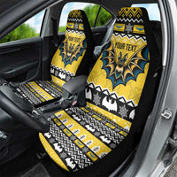 Personalized Brecknockshire Wales Christmas Car Seat Cover Welsh Celtic Bat Design - Wonder Print Shop