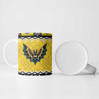 Personalized Brecknockshire Wales Christmas Ceramic Mug Welsh Celtic Bat Design - Wonder Print Shop