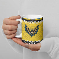 Personalized Brecknockshire Wales Christmas Ceramic Mug Welsh Celtic Bat Design - Wonder Print Shop