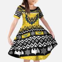 Personalized Brecknockshire Wales Christmas Family Matching Off Shoulder Maxi Dress and Hawaiian Shirt Welsh Celtic Bat Design - Wonder Print Shop