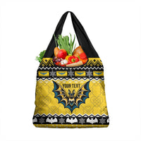 Personalized Brecknockshire Wales Christmas Grocery Bag Welsh Celtic Bat Design - Wonder Print Shop