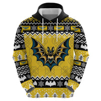 Personalized Brecknockshire Wales Christmas Hoodie Welsh Celtic Bat Design - Wonder Print Shop
