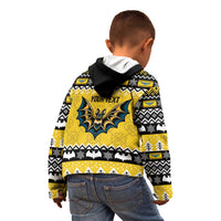 Personalized Brecknockshire Wales Christmas Kid Hoodie Welsh Celtic Bat Design - Wonder Print Shop