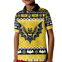 Personalized Brecknockshire Wales Christmas Kid Polo Shirt Welsh Celtic Bat Design - Wonder Print Shop