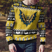 Personalized Brecknockshire Wales Christmas Ugly Christmas Sweater Welsh Celtic Bat Design - Wonder Print Shop