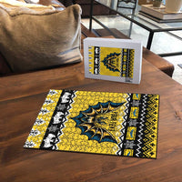 Personalized Brecknockshire Wales Christmas Puzzle Welsh Celtic Bat Design - Wonder Print Shop