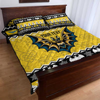 Personalized Brecknockshire Wales Christmas Quilt Bed Set Welsh Celtic Bat Design - Wonder Print Shop