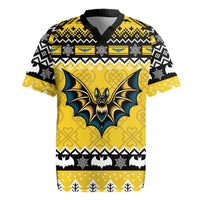 Personalized Brecknockshire Wales Christmas Rugby Jersey Welsh Celtic Bat Design - Wonder Print Shop