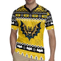 Personalized Brecknockshire Wales Christmas Rugby Jersey Welsh Celtic Bat Design - Wonder Print Shop