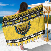 Personalized Brecknockshire Wales Christmas Sarong Welsh Celtic Bat Design - Wonder Print Shop